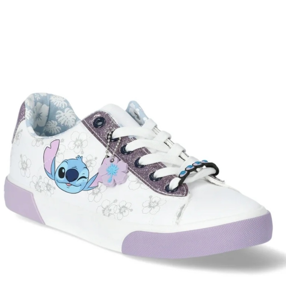 🤩NEW Disney Stitch White and Lavender Sneakers